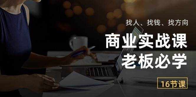 商业实战课【老板必学】：找人、找钱、找方向（16节课）-泰戈创艺资源库