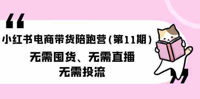 小红书电商带货陪跑营(第11期)无需囤货、无需直播、无需投流-泰戈创艺资源库