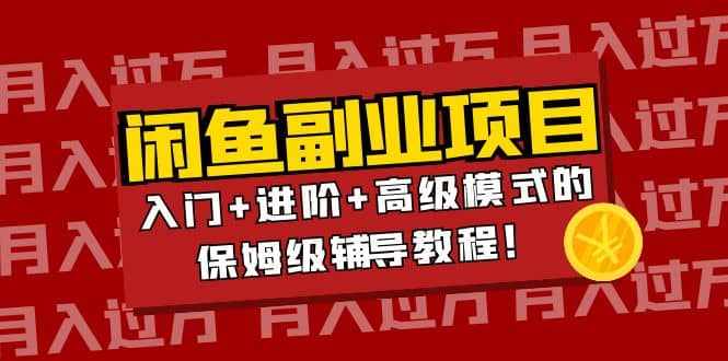 月入过万闲鱼副业项目：入门+进阶+高级模式的保姆级辅导教程-泰戈创艺资源库