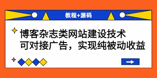 博客杂志类网站建设技术，可对接广告，实现纯被动收益（教程+源码）-泰戈创艺资源库