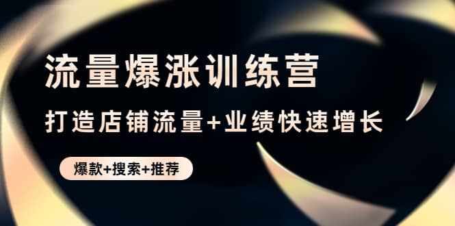 流量爆涨训练营：打造店铺流量+业绩快速增长 (爆款+搜索+推荐)-泰戈创艺资源库