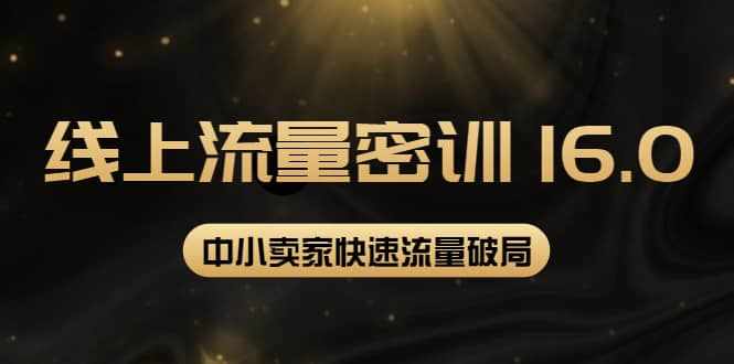 2022秋秋线上流量密训16.0：包含 暴力引流10W+中小卖家流量破局技巧 等等！-泰戈创艺资源库