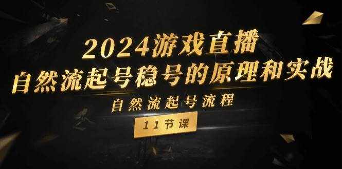 2024游戏直播自然流起号稳号的原理和实战，自然流起号流程（11节）-泰戈创艺资源库