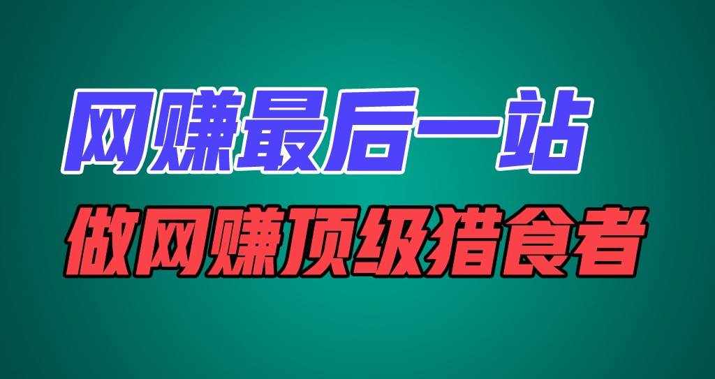 网赚最后一站，卖项目，做网赚顶级猎食者-泰戈创艺资源库