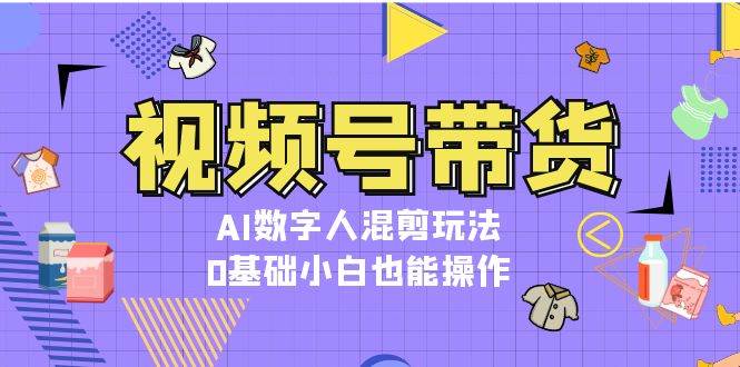 （13359期）视频号带货，AI数字人混剪玩法，0基础小白也能操作-泰戈创艺资源库